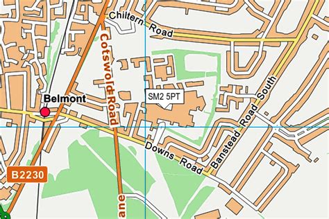 royal marsden sutton map.